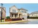 Two-story house with a stone facade and landscaping at 3329 Stetson Overlook Se, Smyrna, GA 30080