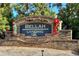 Welcoming Bellah Landing community entrance sign decorated for the holidays at 168 Waypoint Dr, Stockbridge, GA 30281