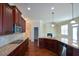 Large kitchen with granite countertops, stainless steel appliances, and an island at 168 Waypoint Dr, Stockbridge, GA 30281