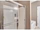 Clean bathroom with a shower and a large mirror at 2555 Flat Shoals Rd # 1801, Atlanta, GA 30349
