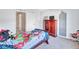 bedroom with a superhero theme and ample closet space at 2555 Flat Shoals Rd # 1801, Atlanta, GA 30349