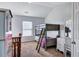 Bedroom with bunk beds, crib, and ample closet space at 2555 Flat Shoals Rd # 1801, Atlanta, GA 30349
