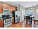 Stainless steel appliances and ample counter space in this kitchen at 2555 Flat Shoals Rd # 1801, Atlanta, GA 30349