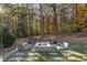 Stone fire pit surrounded by benches in a wooded area at 2716 Ridgewood Nw Rd, Atlanta, GA 30327