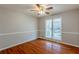 Dining room with hardwood floors and wainscoting at 271 Kings Walk, Douglasville, GA 30134