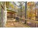 Deck with wooded views and built-in grill at 3830 High Point Cir, Cumming, GA 30041