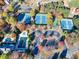 Aerial view of community tennis courts and other sports facilities at 3830 High Point Cir, Cumming, GA 30041