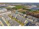 Aerial view of townhouses and pool at 510 Cooper Ln, Woodstock, GA 30189