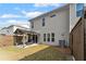 Private backyard with a covered patio and spacious grassy area at 510 Cooper Ln, Woodstock, GA 30189
