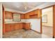 Galley kitchen with wood cabinets at 2052 Brannen Se Rd, Atlanta, GA 30316