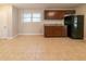 Kitchen with granite countertops and black appliances at 4725 Dennis Spring Rd, Snellville, GA 30039