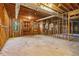 Unfinished basement with exposed framing and plumbing at 230 Wessex Ct, Atlanta, GA 30328