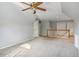 Spacious bonus room with vaulted ceiling and ceiling fan at 230 Wessex Ct, Atlanta, GA 30328