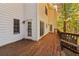 Deck with access from the house and wooded views at 230 Wessex Ct, Atlanta, GA 30328