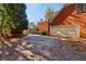 Attached brick garage with a white door at 230 Wessex Ct, Atlanta, GA 30328