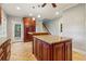 Kitchen features granite countertops, wood cabinets and an island at 230 Wessex Ct, Atlanta, GA 30328