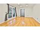 Hardwood floor living room with access to other rooms at 2661 Overlook Ne Dr, Atlanta, GA 30345