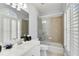 Modern bathroom with a large shower, toilet, and vanity at 3527 Preserve Se Dr, Atlanta, GA 30339