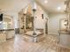 Spa-like bathroom with soaking tub, double vanities, and large shower at 1513 Jones Rd, Roswell, GA 30075