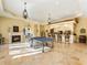 Spacious game room with ping pong table and fireplace at 1513 Jones Rd, Roswell, GA 30075