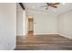 Open living area with wood-look floors and a ceiling fan at 3162 Alston Dr, Decatur, GA 30032