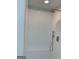 Modern shower with white subway tile and built-in seat at 510 Overlook Rd, Covington, GA 30014