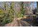 Wooded backyard provides a private and secluded outdoor space at 3512 Hidden Acres Dr, Atlanta, GA 30340