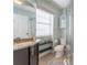Contemporary bathroom with granite countertop and shower at 111 Swanton Hill Ct, Decatur, GA 30030