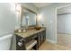 Modern bathroom with granite vanity and vessel sink at 111 Swanton Hill Ct, Decatur, GA 30030
