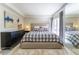 Spacious bedroom with plush bed and private access to backyard at 111 Swanton Hill Ct, Decatur, GA 30030