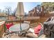 Private deck with seating area, umbrella, and grill at 111 Swanton Hill Ct, Decatur, GA 30030
