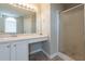 Bathroom with shower, vanity, and a mirror at 3010 Reynolds Run, Mcdonough, GA 30252