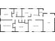 Floor plan showing a 3 bedroom, 1 bath house at 6103 Oakwood Sw Cir, Covington, GA 30014