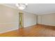 Dining room with hardwood floors and neutral walls at 2081 Dodson Sw Dr, Atlanta, GA 30311