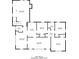 Floor plan highlighting a spacious layout with three bedrooms and multiple living areas at 2081 Dodson Sw Dr, Atlanta, GA 30311