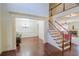 Two-story foyer with hardwood floors and formal dining room at 2725 Monet Dr, Cumming, GA 30041