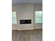 Modern linear fireplace in living room at 504 Overlook Rd, Covington, GA 30052