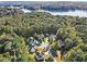 Bird's eye view of a residential neighborhood near a lake at 212 Briarwood Ln, Canton, GA 30114