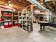 Unfinished basement with ample storage shelving at 20 Pointe Se Ter, Atlanta, GA 30339