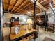 Finished basement with living area, game table, and storage at 20 Pointe Se Ter, Atlanta, GA 30339