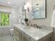 Modern bathroom with marble countertops and double sinks at 20 Pointe Se Ter, Atlanta, GA 30339