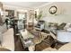 Living room featuring hardwood floors, fireplace, and ample seating at 20 Pointe Se Ter, Atlanta, GA 30339