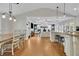 Bright dining room with hardwood floors and farmhouse table at 335 Brook Dr, Atlanta, GA 30328