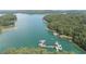 Aerial view of community boat docks with many boats at 3200 Rim Cove Dr # 186, Cumming, GA 30041