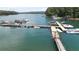 Aerial view of boat docks with many boats and a spacious layout at 3200 Rim Cove Dr # 186, Cumming, GA 30041