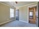 Well-lit bedroom with wood-look flooring and ceiling fan at 1081 Bridgemill Ave, Canton, GA 30114