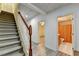 Finished basement with stairs, flooring, and a full bathroom at 2075 Pine Tree Dr # A4, Buford, GA 30518