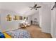 Large bedroom with sitting area and ceiling fan at 1208 Laurel Cliff Se Dr, Smyrna, GA 30082