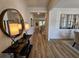 Welcoming foyer with wood-look flooring, a stylish mirror, and a console table at 3964 Riverchess Lot 157 Dr, Atlanta, GA 30331