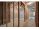 Unfinished basement with framed walls and insulation at 138 Gorham Gates Dr, Hiram, GA 30141